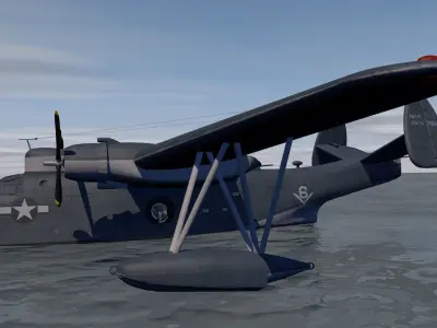 Martin PBM-5 Mariner 3D model