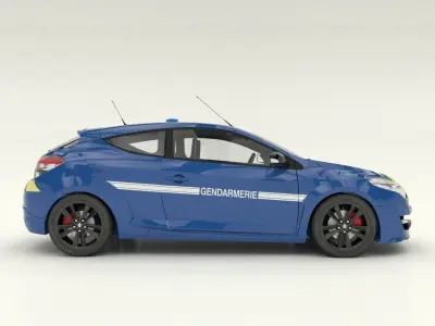 gendarmerie Renault Megane RS 3D model