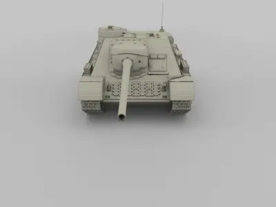 SU 100 Tank Destroyer Camo 3D model