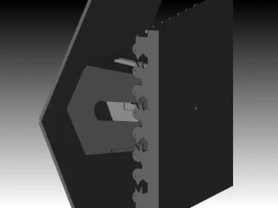 Bird house with bird-shaped fence Free 3D model