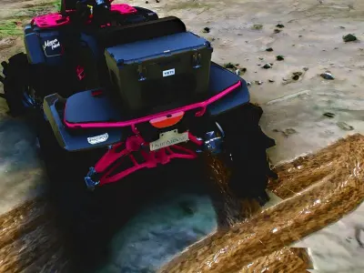 Vessel powersports ATV rear rack Low-poly 3D model