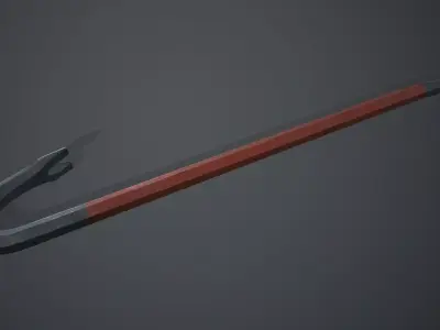 Half-Life Crowbar Low-poly 3D model