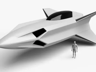 Racing Spaceship Regulus 3D model