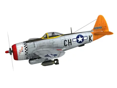 Republic P-47D Thunderbolt - Helen Jo 3D model