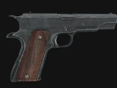 Colt M1911 Low-poly 3D model