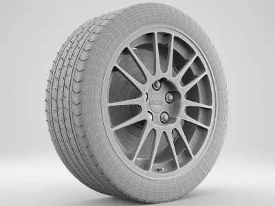 BBS Performance Evo 9 Rim 3D model