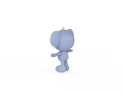 Character014 Ratel Animal  Low-poly 3D model