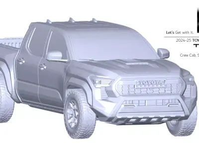 2024 2025 TOYOTA Tundra TRD Pro 3D Scan Front Chassis Mounts 3D model