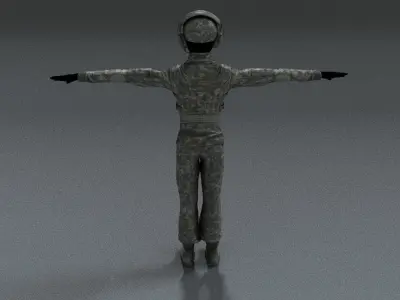 laos Teen Soldier Low-poly 3D model