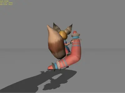 Nana Clockwork Maid Low-poly 3D model