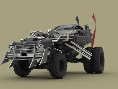 Gigahorse from the movie Mad Max Fury road 2015 3D model