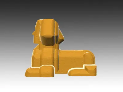 Aquarium Ornaments Sphinx Free 3D print model