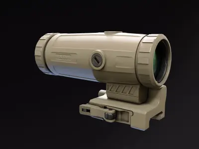 Holosun XM3 Magnifier Low-poly 3D model