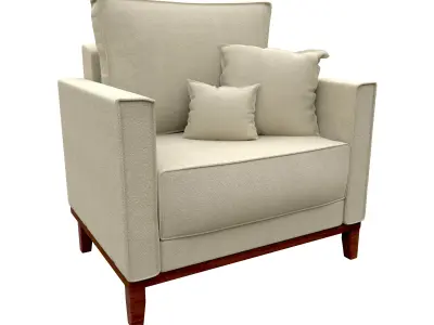 Poltrona Linho Free 3D model