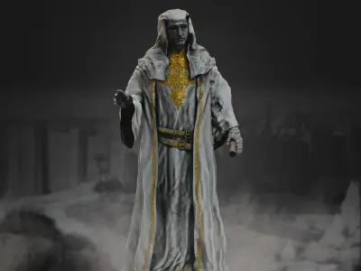 King Baldwin IV Low-poly 3D model