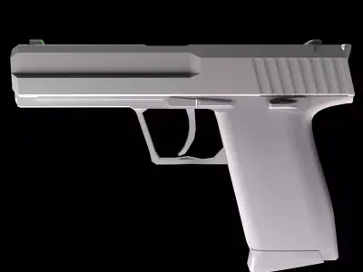 HK USP Free low-poly 3D model