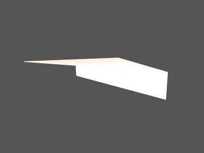Paper Plane v4 001 Low-poly 3D model