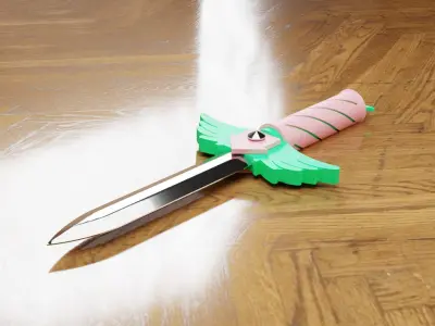 Squid Game-Inspired Knife 3D model