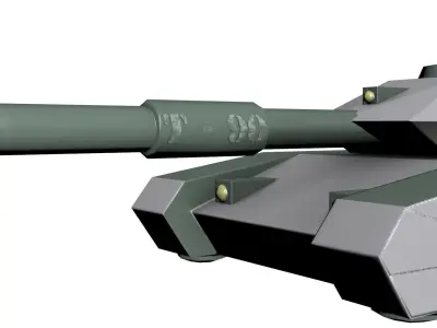 T-90 Tank Low-poly 3D model