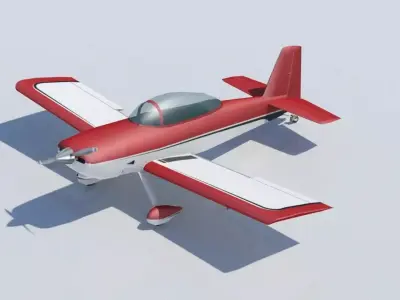 Vans RV8 Low poly static Low-poly 3D model