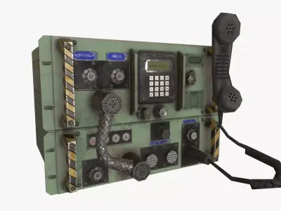 Radio unit 4 Low-poly 3D model