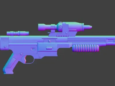 Star Wars A280C A295 Rebel Blaster Low-poly 3D model