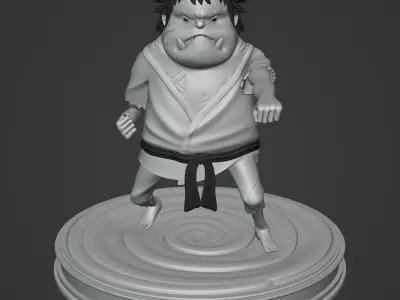 JIMBEI KID VERSION ONE PIECE Low-poly 3D model