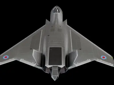 BAE Systems Tempest British Concept Fighter Low-poly 3D model