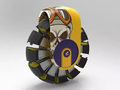 sporty tire  3D model