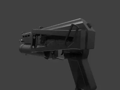 PP-19 Bizon Low-poly 3D model