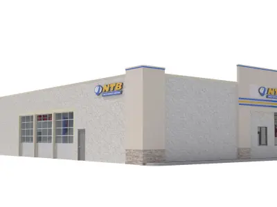 Rretail-008-NTB sliding closet door 3D model