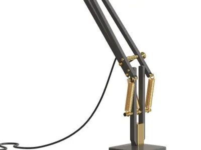 Anglepoise 1227 Brass Table Lamp 3D model