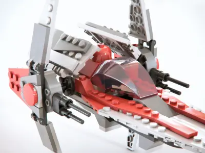 Lego V-wing Fighter 6205  3D model