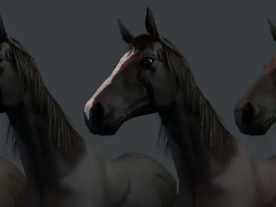 Thoroughbred Horse 3D model