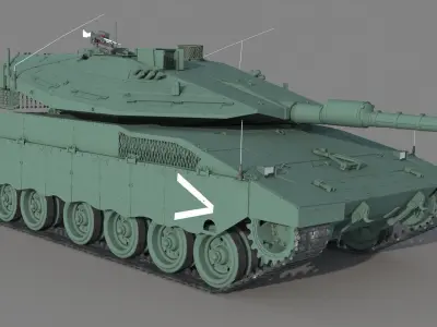 Tank Merkava Mark IV 3D model