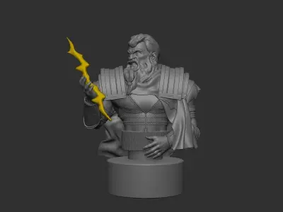 Zeus Design and sculpt 3D print model