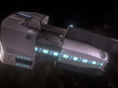 ARC9 Spacecraft Low-poly 3D model