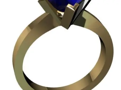 solitario cuadrado 3D model