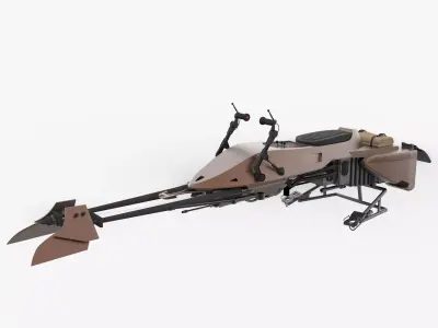 Imperial Speeder Bike from Star Wars 3D model
