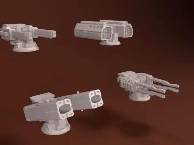 28mm Long-Range Support Platform - Perun 3D print model
