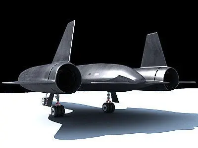 Detailed Lockheed A-12 3D model