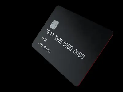 Credit Card 3D model buy