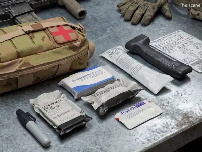 AFAK Medical Supply Set 3D model