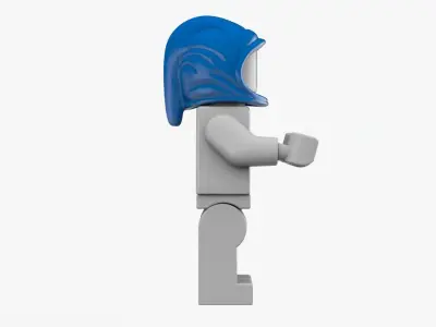 Lego Hoodie Hat with Minifigure 3D model