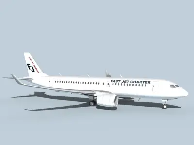 Bombardier CS100 Fast Jet Charter 3D model