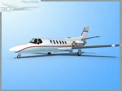 Falcon3D Citation V C560 F02 3D model