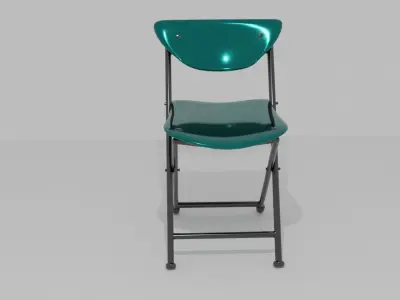 Folding Chair Low-poly 3D model