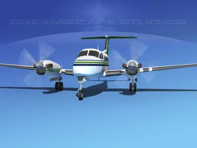 Beechcraft B200 GT King Air V03 3D model