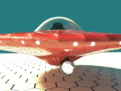 Space alliance jet Free low-poly 3D model