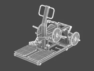 Technogym Plate Loaded Pure Belt Squat 3D model